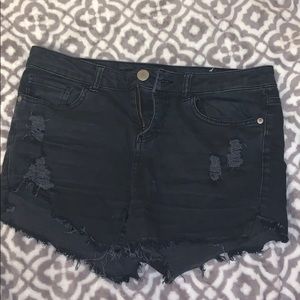 Black Cut off Shorts